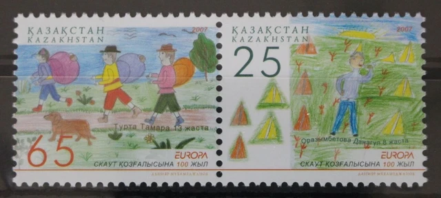Kasachstan 580-581 postfrisch Europa Pfadfinder #WL508