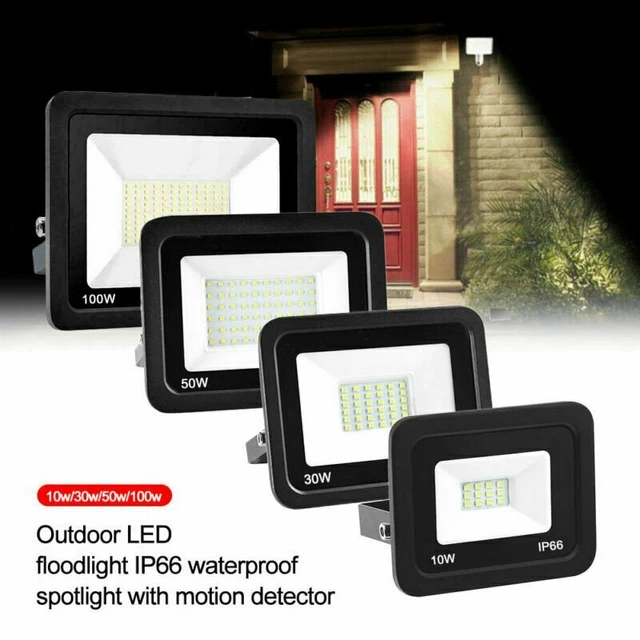 50W LED Flutlicht Strahler Fluter Scheinwerfer Außen Baustrahler Lampe Kaltweiß 3