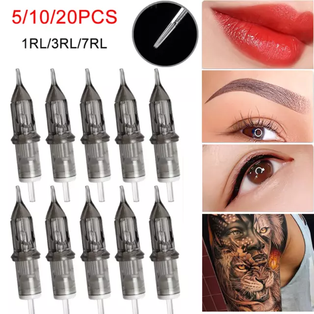 5/10/20PCS Disposable Cartridges Sterilized Round Liners Tattoo Needle Shaders