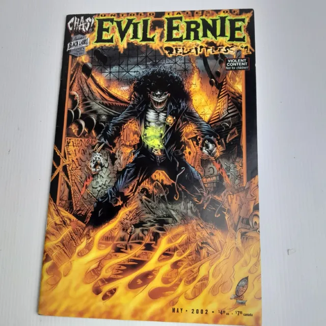 Evil Ernie Relentless #1 2002 First Rinting Chaos! Comics