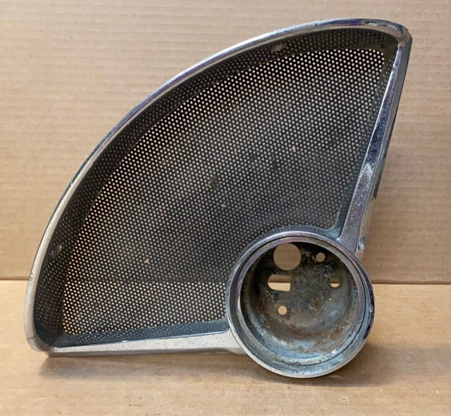 55 Chevy Dash Speaker Grille and Clock Bezel GM 3717180