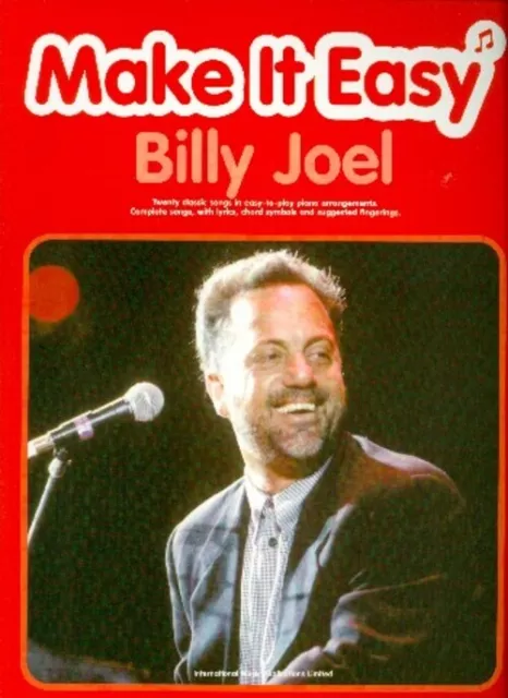 Make It Easy: Billy Joel | Billy Joel | Songbuch (Gesang, Klavier und Gitarre)