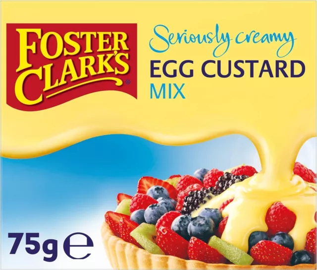 Foster Clark's Seriously Creamy Egg Custard Powder Mix Box 75g FAST SHIPPING AU