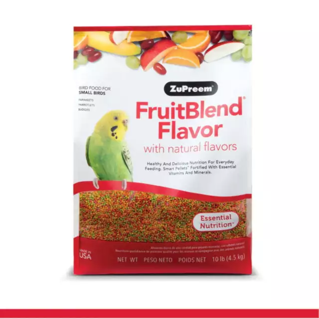 ZuPreem FruitBlend Flavor Pellets Bird Food for Amazons Macaws Cockatoos 3