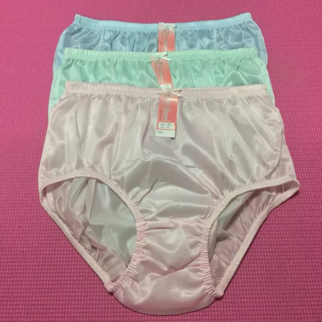 Lot Nylon Panties Briefs Bikini Knickers Lace Vintage Panty Lacy Underwear  (x12)