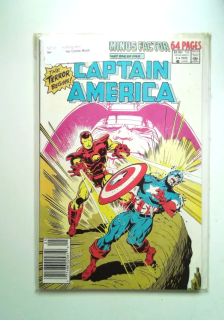 Captain America Annual #9 Marvel Comics (1990) Newsstand 1st Print Comic Book