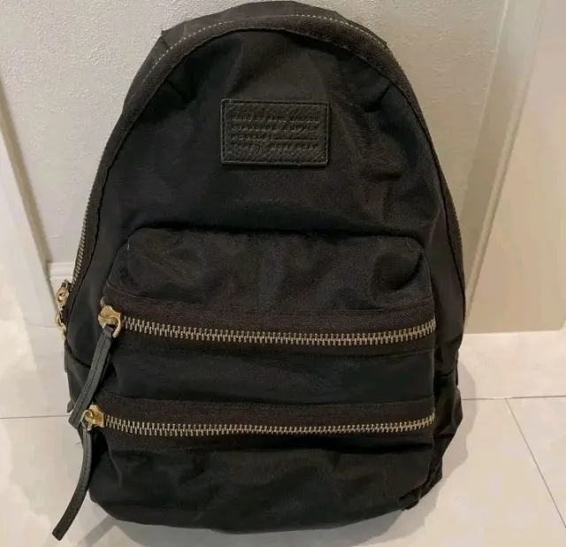 Marc Jacobs Black Nylon Backpack Used Great Condition Medium