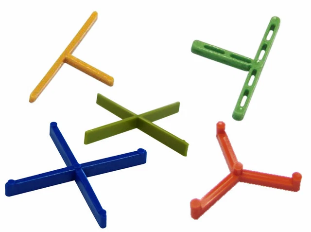 Tile Spacers - T Shape, Y Shape & X Shapes - Variety of Sizes Tile Spacers - T Shape, Y Shape & X Shapes - Variety of Sizes