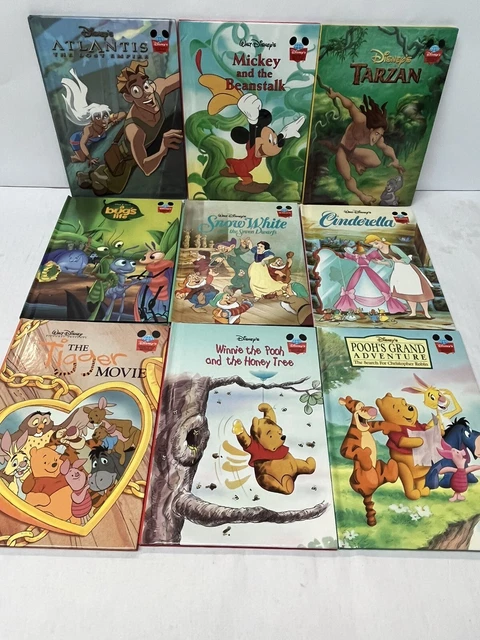 Disney's Wonderful World of Reading Kids Book Lot- Cinderella Pooh Snow White