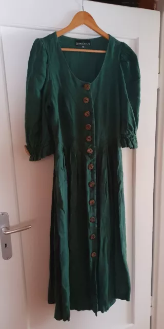 Dirndl Trachtenkleid grün Landhausstil mit Holzknöpfen Gr. 44