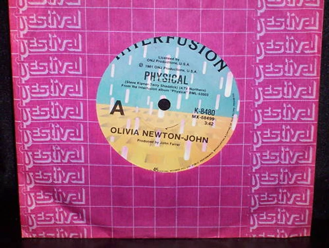 OLIVIA NEWTON JOHN Physical - Australian 7" 45 Vinyl Record $7.00