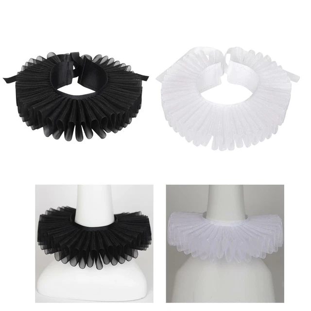 Tulle Ruffled Collar Detachable Adjustable for Night Club Easter Daily Wear
