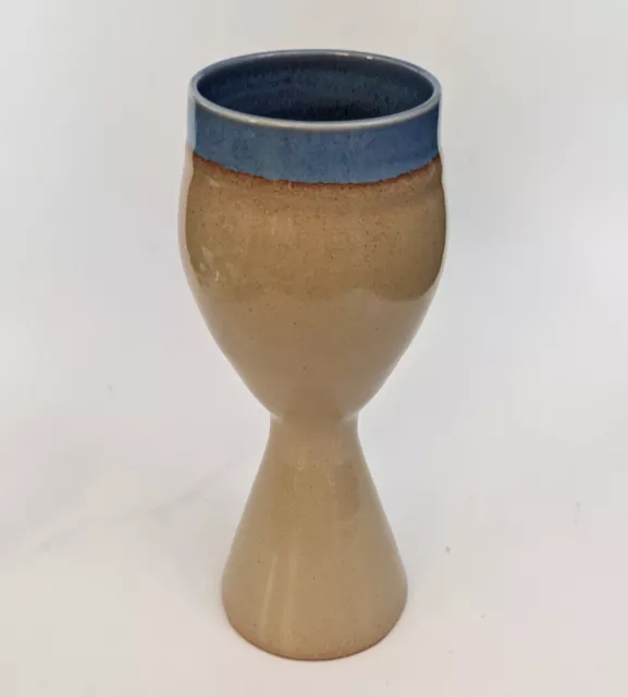 Studio Pottery Goblet Bell Combo Renaissance Style Wheel Thrown Signed