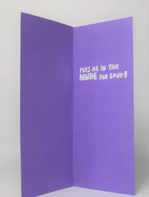 Purple Love Greetings Cards Vintage 60s/70s Wishing Cards Love Message Your Kiss 2