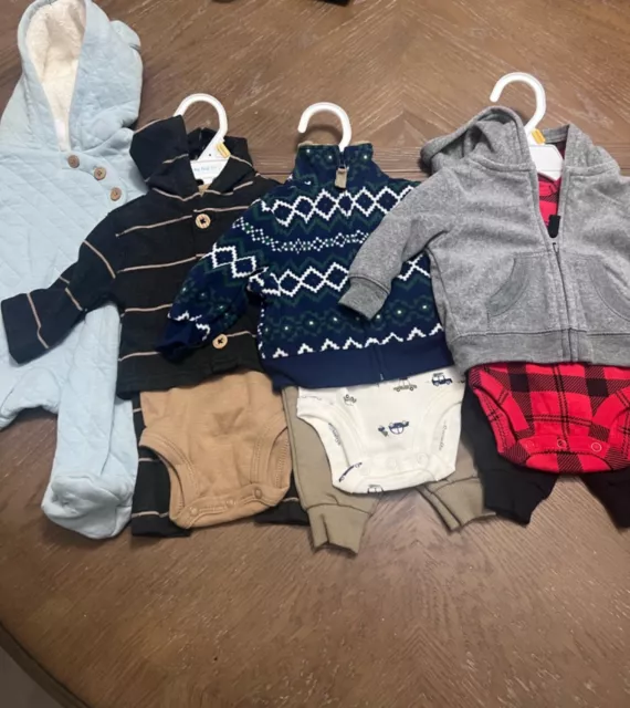 Carters baby boy size 3 months winter clothing 
