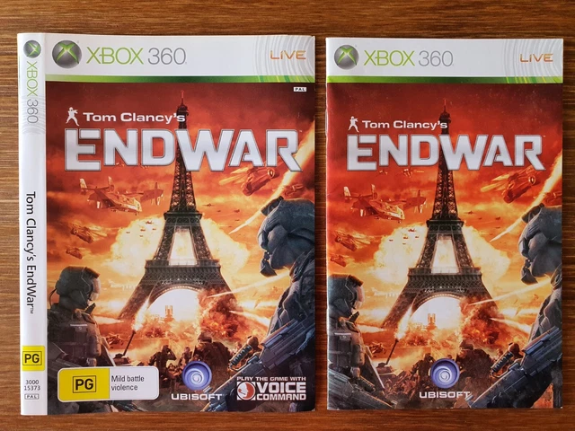 Tom Clancy's EndWar - Microsoft Xbox 360 - Genuine Case Insert & Manual Only
