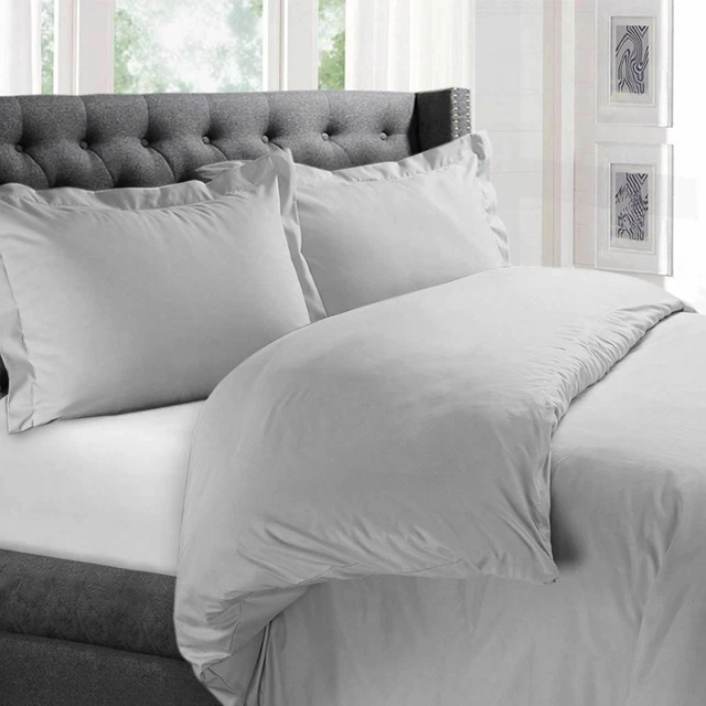 Classic~Beautiful Collection 800TC Egyptian Cotton Bedding's Solid Silver & Size