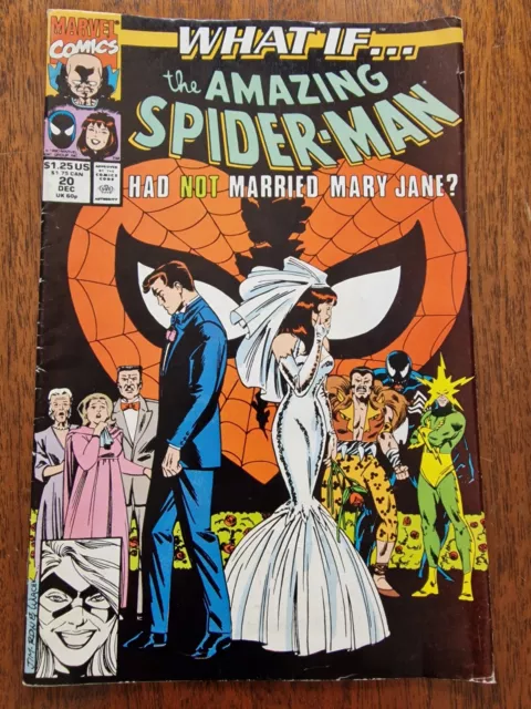 What If... #20 Amazing Spiderman Had Not Married Mary Jane Marvel Comics 1990