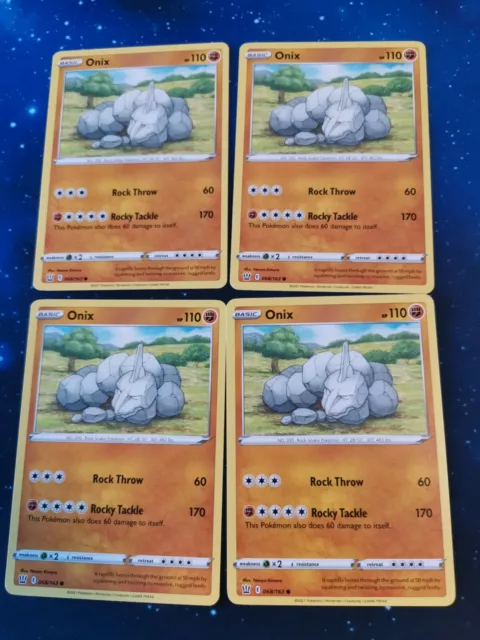 OFFICIAL Pokémon trading card Onix 068/163 Sword & Shield 5 Battle Styles