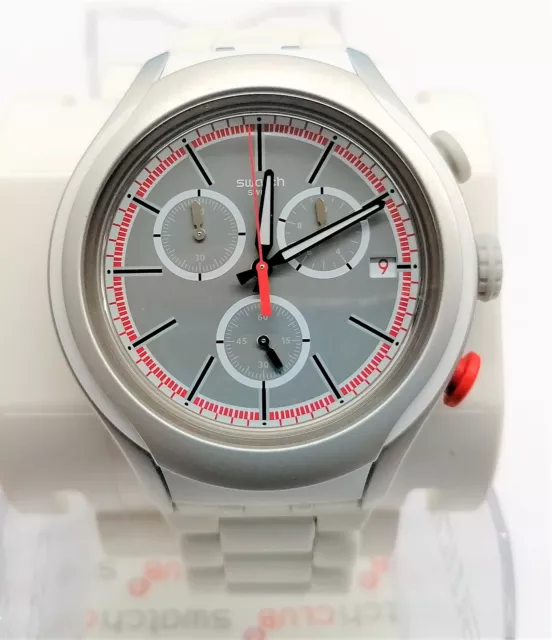 Swatch Irony Chrono X-Lite 2016 - YYS4019AG - White Attack - NUOVO -