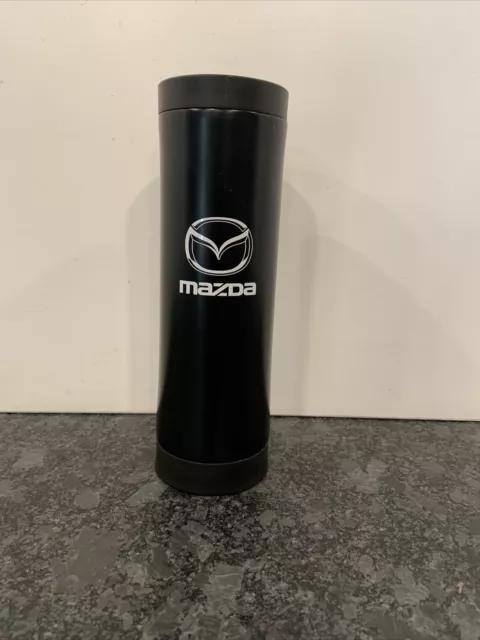 Mazda 16 oz Black Tumbler Travel Cup Mug Double Wall 18/8 Stainless w/360° Lid