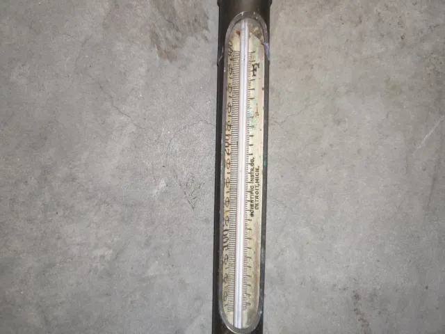 Thermometer brass industrial Tank Rare