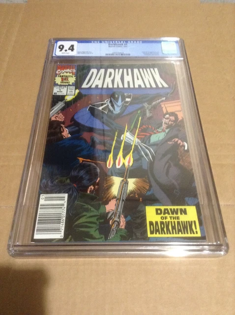 Darkhawk #1 Cgc 9.4 White Pages, Newsstand Edition 1Rst Darkhawk In Comics 1991