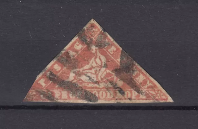 Cape Of Good Hope QV 1861 1d Red Triangle Woodblock SG13 Used BP9392