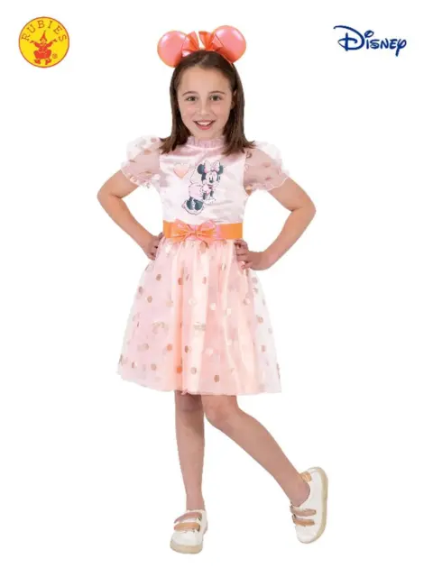 Minnie Mouse Rose Gold Deluxe Costume - Child-Small - Rubies