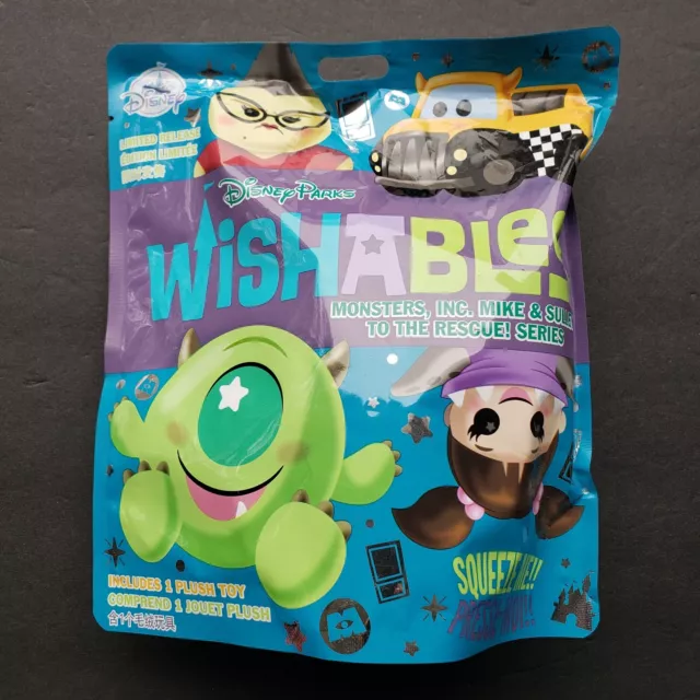 Disney Parks Wishables Monsters Inc Mike & Sulley to Rescue Blind Bag Plush New