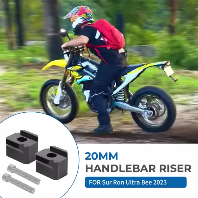 20MM Bar Risers Handlebar Riser Kit Fit For Surron Ultra Bee 2023 CNC Aluminum