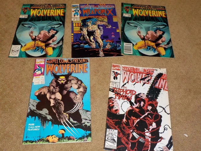 Lot Of 5 Marvel Comics Presents Comic Books #3