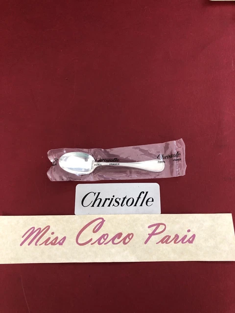 Cuillère à Moka Christofle Atlantide : Métal Argenté, 10 Cm, Art Déco, Mariage