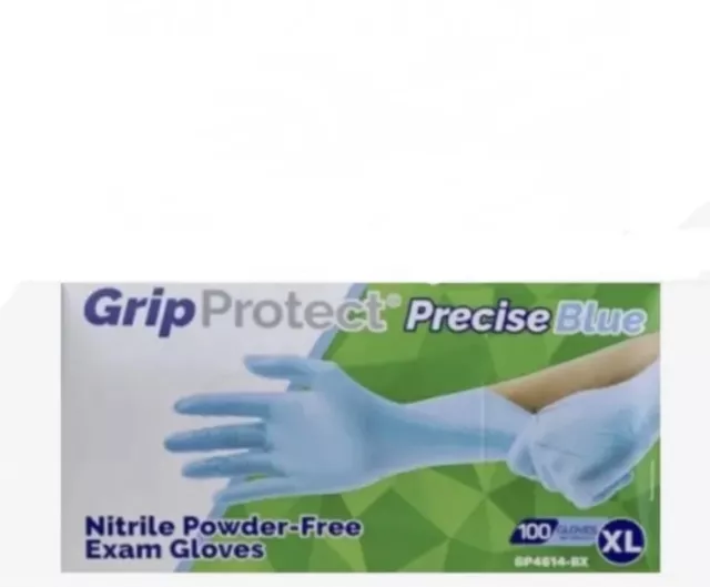 Disposable Nitrile Exam Gloves XL Powder Free  3pair Sample / Box / Case