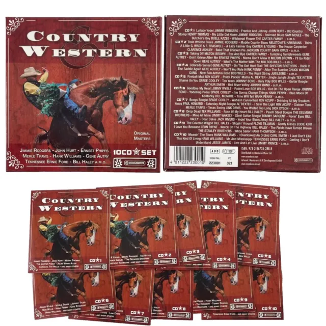 Country Western 10 CD Box Set 200 Early Classic Songs 2005 Autry Williams Tex