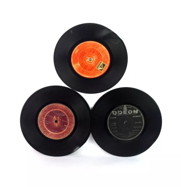 Gramófono Música Record Disco Indio Vintage 3 Disco Lote Decorativa i46-148 Eeuu 3