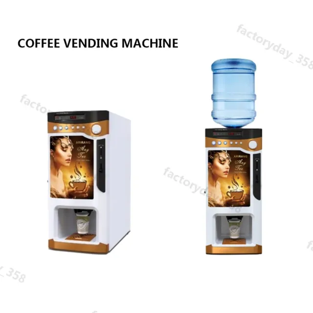 Commercial Public Area Hot Coffee Tea Coin Operated Commercial Vending Machine