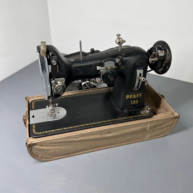 Vintage 1954 PFAFF 130 Sewing Machine 50010 RARE! Vintage 1954 PFAFF 130 Sewing Machine 50010 RARE!