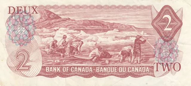 1974 Bank of Canada $2 Test Banknote - BC-47aT - RS0957924 2