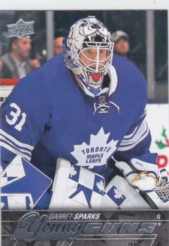 2015-16 Upper Deck Young Guns Garret Sparks #480 RC Toronto Maple Leafs
