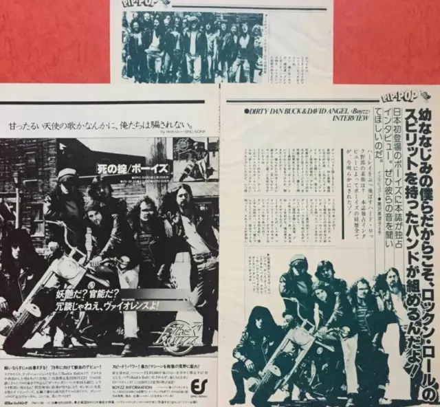 Boyzz Dirty Dan Buck Too Wild To Tame Advert 1978 Clipping Japan Os 11N 3Page