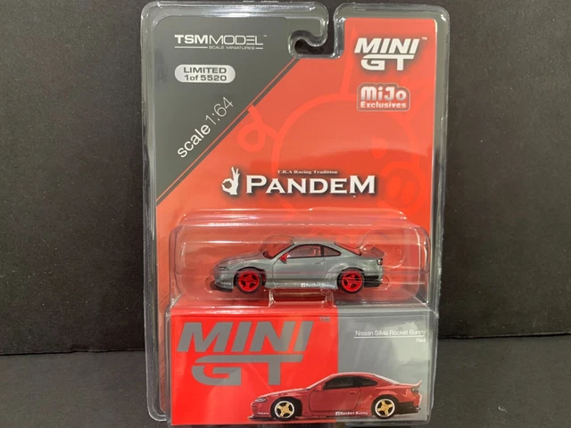 Mini GT 1:64 Nissan Silvia S15 Rocket Bunny – Nero Perlato – Modello Statico