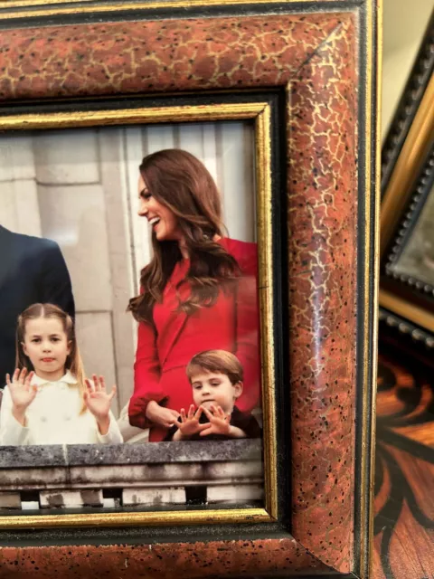 Princess Kate - Prince William - HRH  ER II  -Framed -Deluxe 3