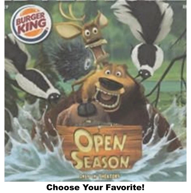 OPEN SEASON 2006 Burger King Kids Club Toys 14.99 PicClick
