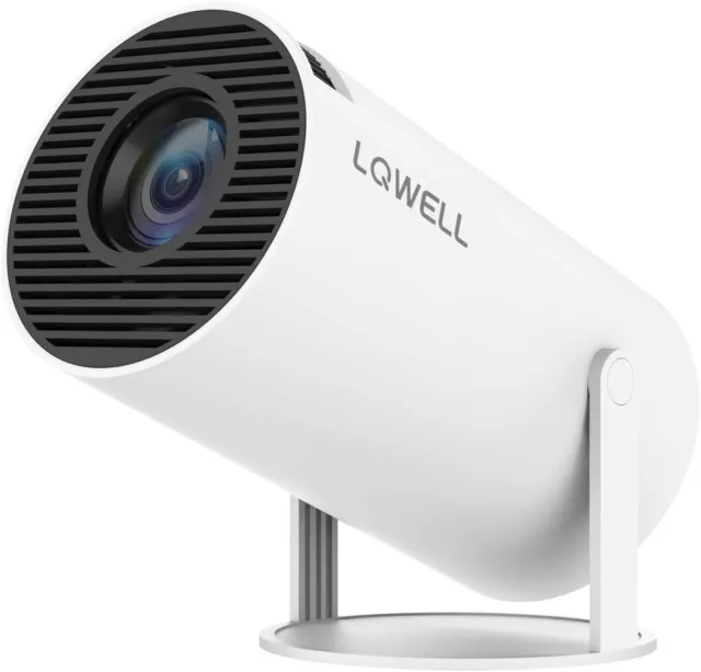 LQWELL Android TV 11.0 OS Native 720p WiFi/Bluetooth Portable Projector- Z03