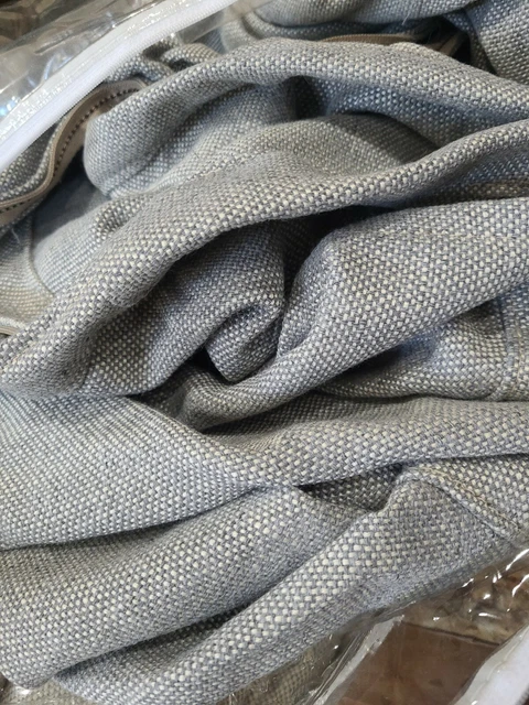 Pottery Barn Carlisle Armless Slipper Chair Sectional piece Gray basketweave