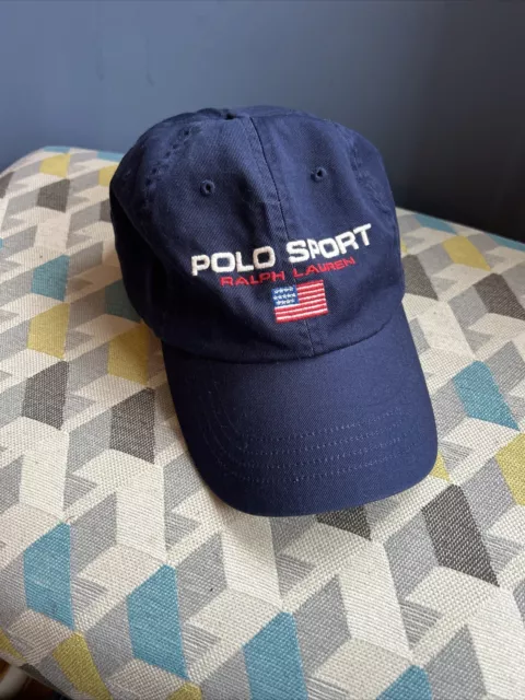 Ralph Lauren Polo Sport Navy Blue green  Baseball Cap/Hat with Strapback