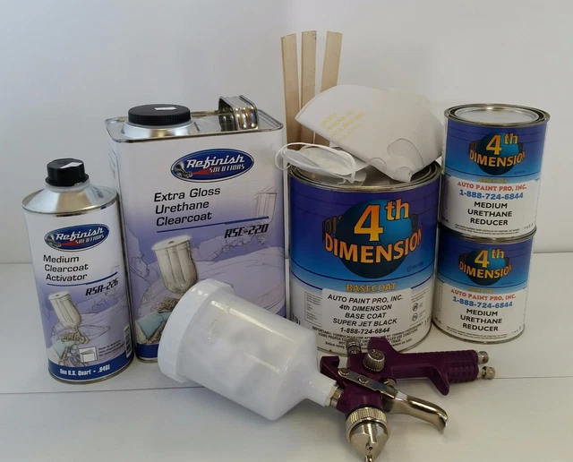 SUPER JET BLACK sherwin williams 4th dimension basecoat clearcoat auto