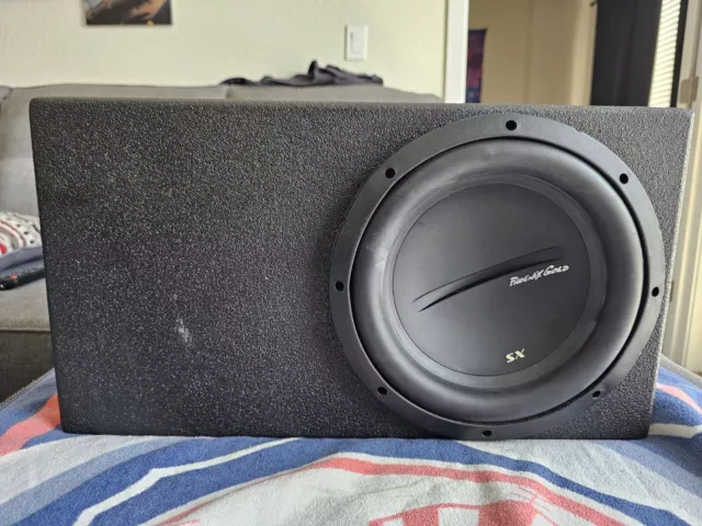 Phoenix Gold SX110D2 10 inch subwoofer with ported Q-bomb box