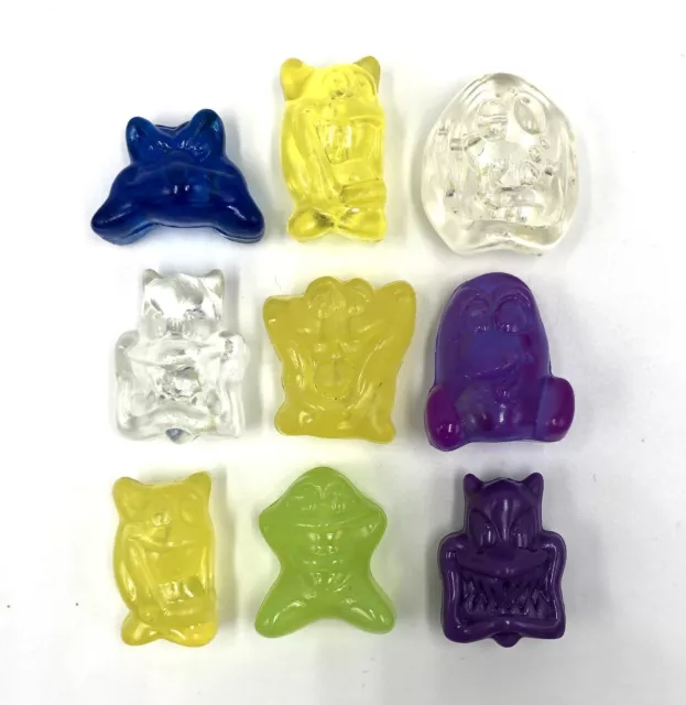 Crazy Bones Coca Cola Geloucos Rockeiros GLITTER TEAL LIPS *Extremely  Rare*